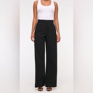 Abercrombie & Fitch Black Wide Leg Pants